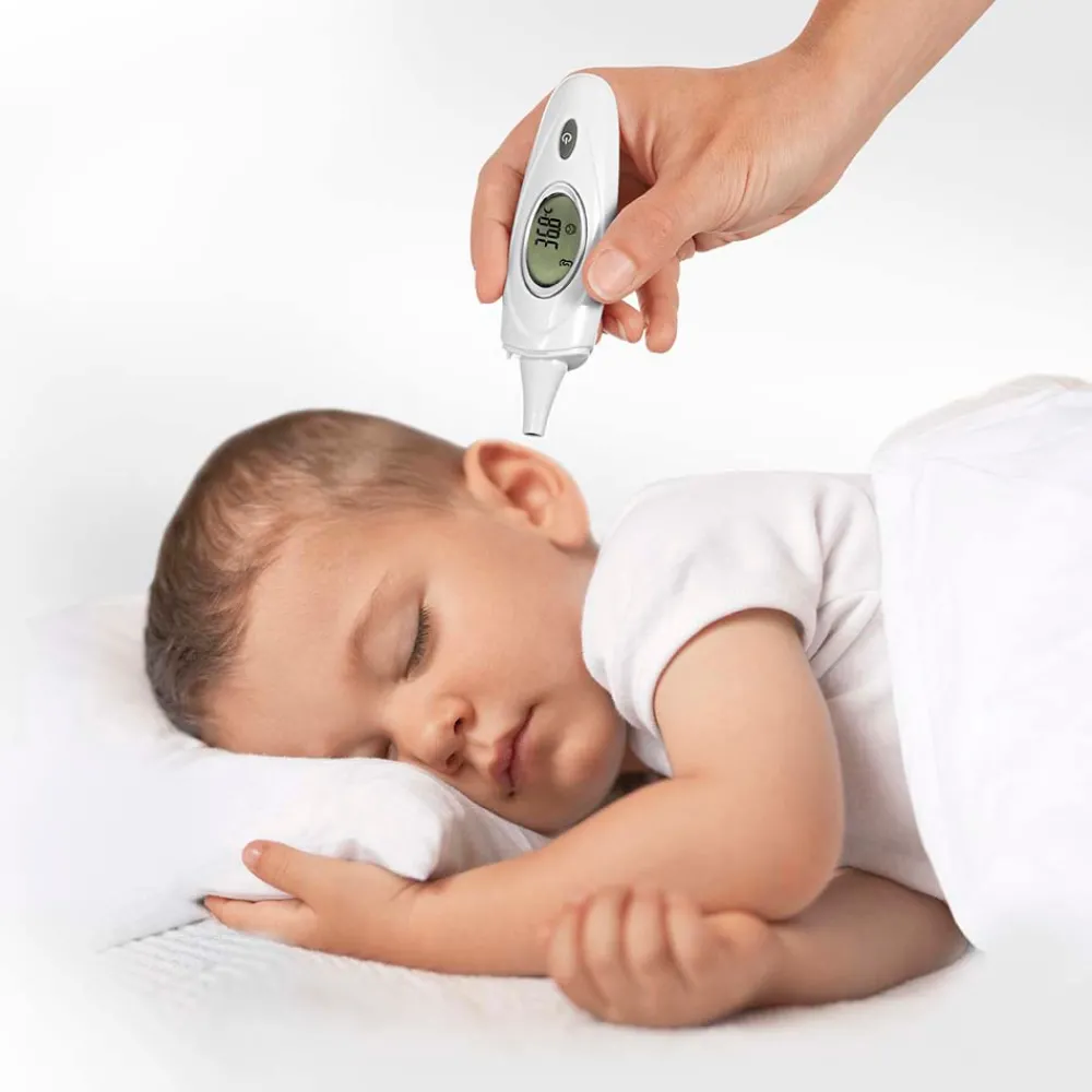 Reer Termometer - infrarød, 3-i-1- Plejeartikler Til Baby