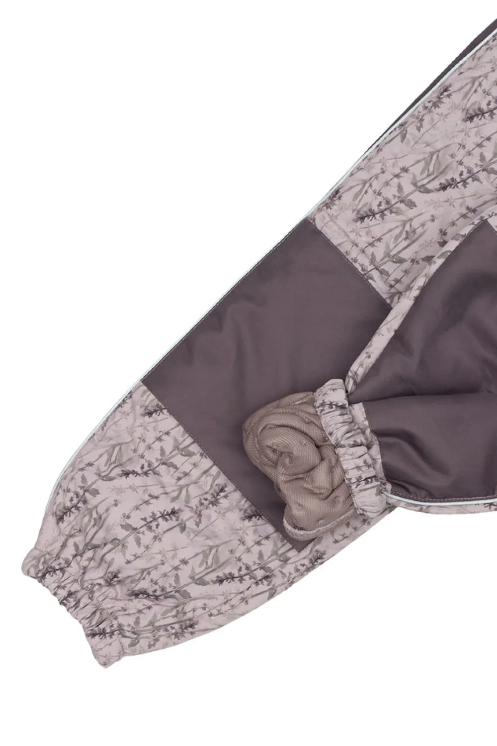 Mikk-Line Termosæt med flæse - Cloud gray- Termotøj