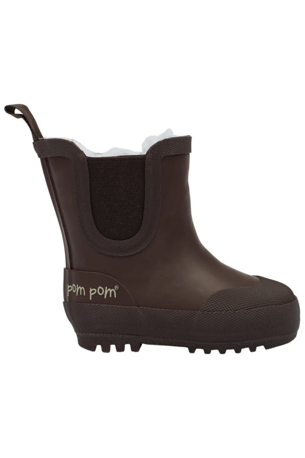 Pompom Termostøvle Korte - Chocolate- Korte Termostøvler
