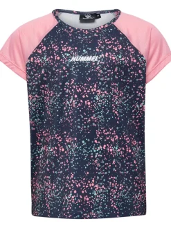hummel Tessa t-shirt kortærmet - PEONY- Sportstøj|T-Shirts & Toppe