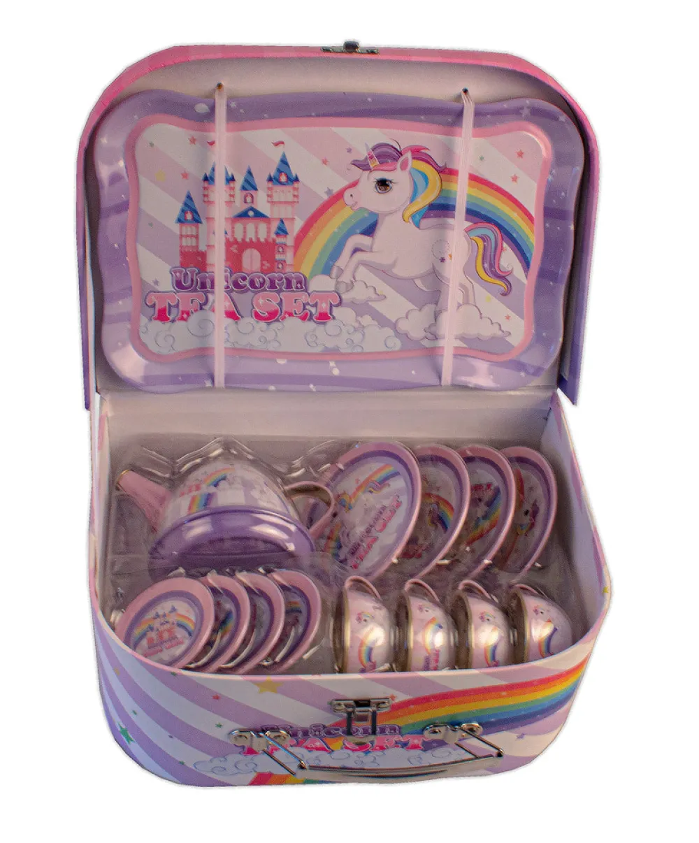 Magni Tesæt i kuffert med enhjørning motiv- Køkkenleg