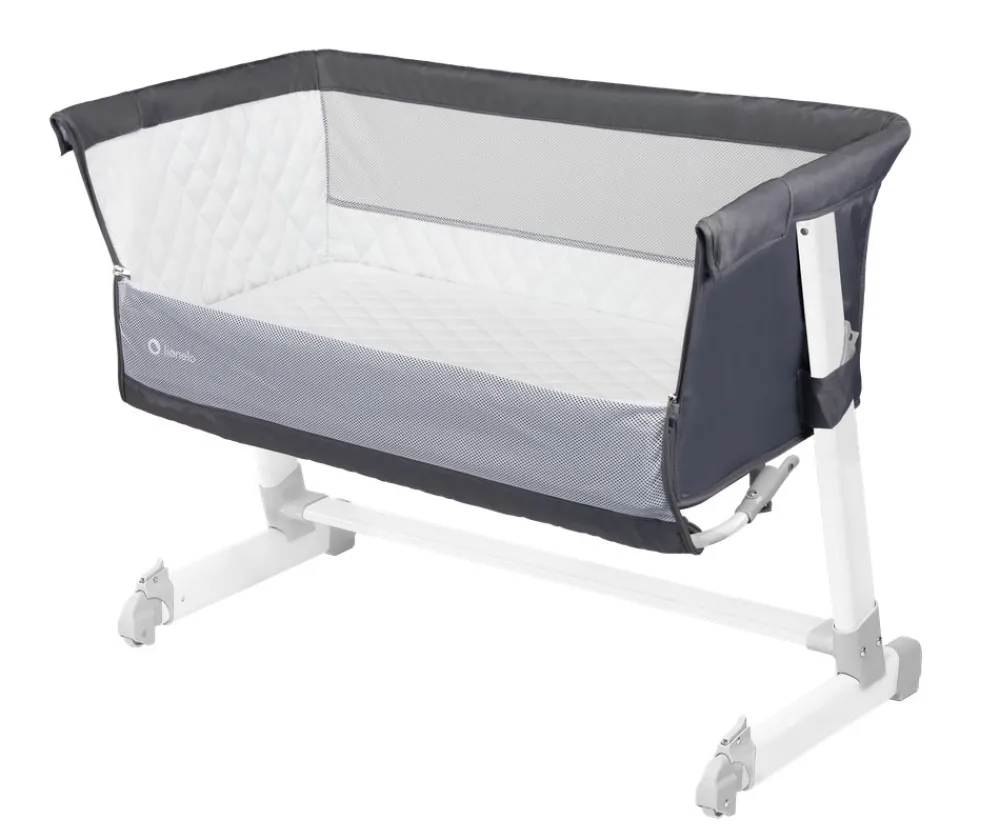 Lionelo Theo side by side - mørkegrå-Børn Side By Side Senge