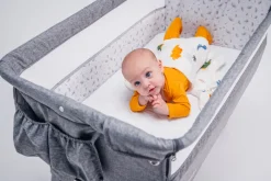 Lionelo Theo side by side - mørkegrå-Børn Side By Side Senge