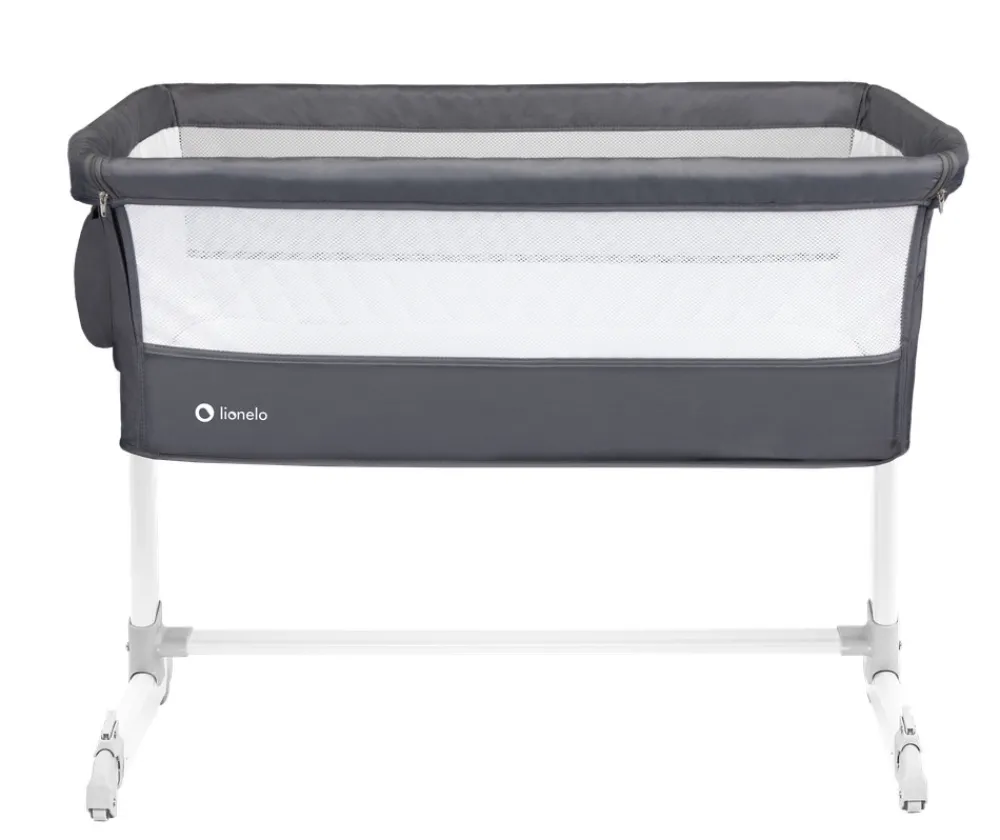 Lionelo Theo side by side - mørkegrå-Børn Side By Side Senge