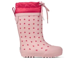 Angulus Thermogummistøvle - Rose Heart- Lange Termostøvler