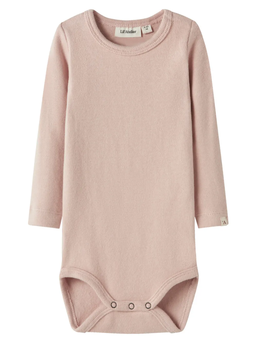 Lil' Atelier Thora Hir Body - Cameo Rose- Bodystocking Langærmet