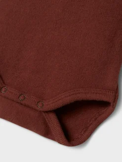 Lil' Atelier Thora Hir Body - Hot Chocolate- Bodystocking Langærmet