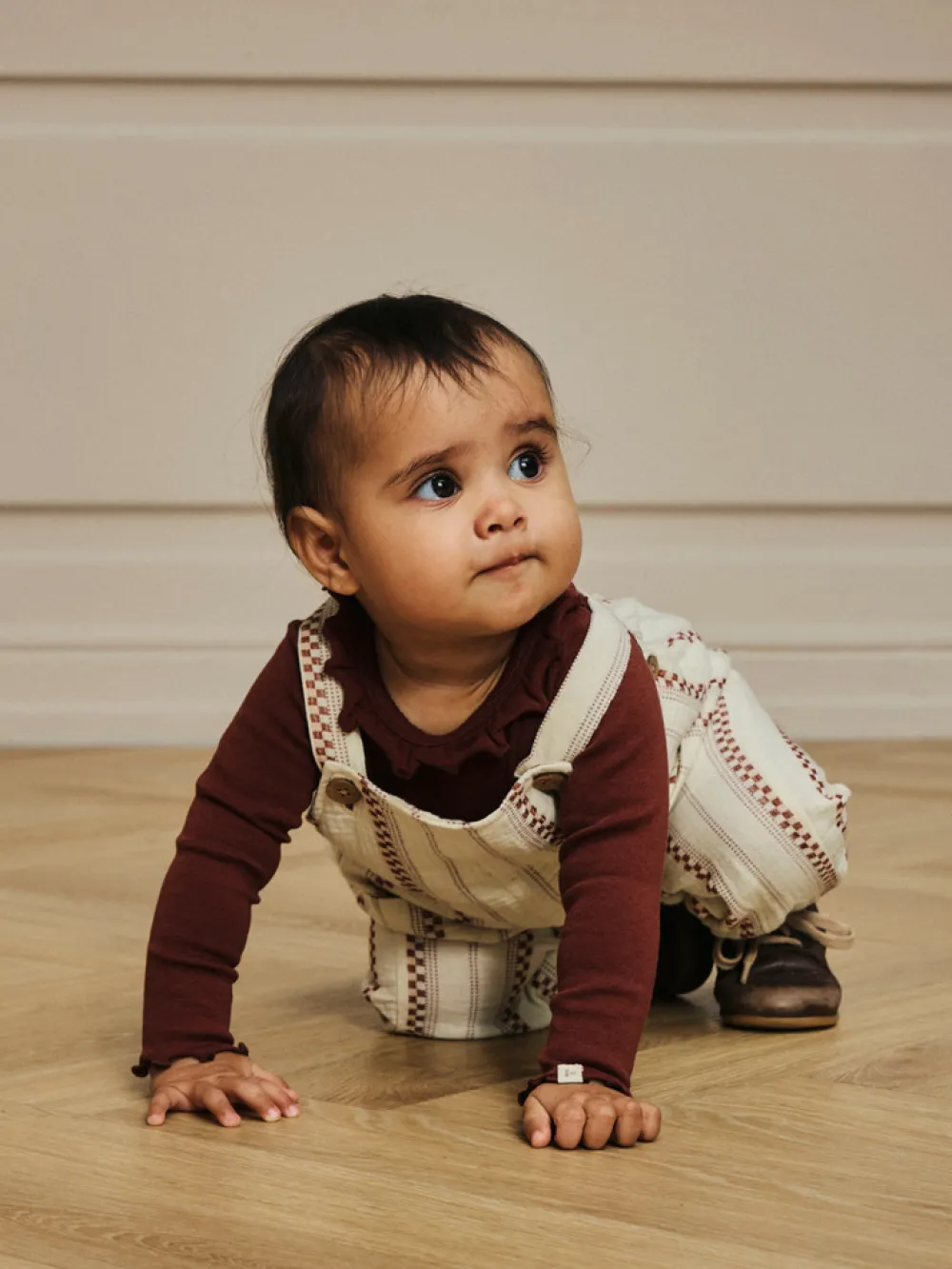 Lil' Atelier Thora Hir Body - Hot Chocolate- Bodystocking Langærmet