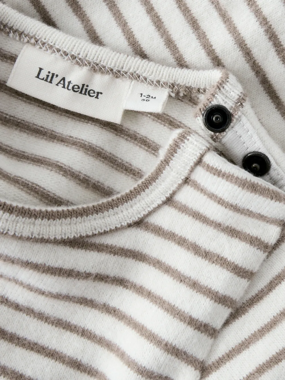 Lil' Atelier Thoro Keo Langærmet Body - Turtledove- Bodystocking Langærmet