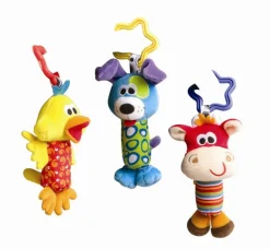 Playgro Tinkle Trio Rangler - 3 Stk- Legetøj Til Barnevogne & Autostole