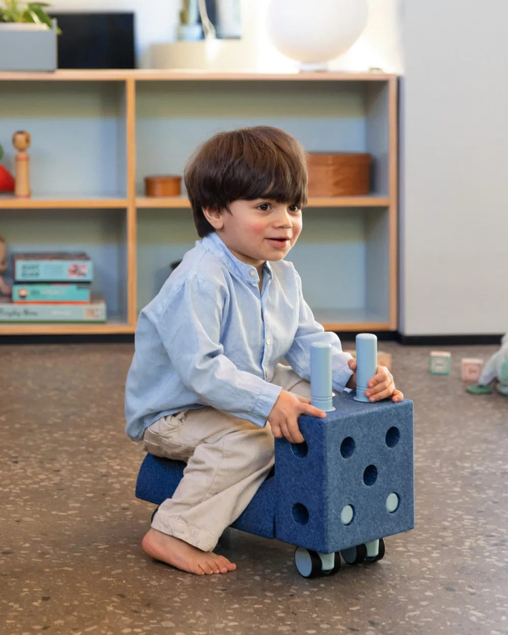 MODU Tiny ride Deep Blue / Sky Blue- Store Byggesæt|Tumlemøbler