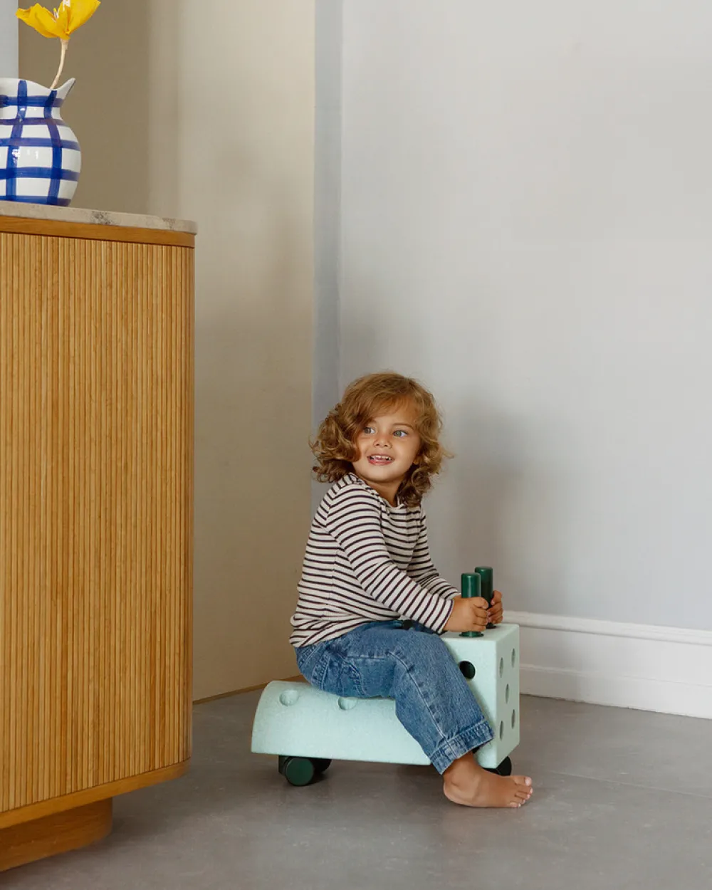 MODU Tiny ride Ocean Mint / Forest Green- Tumlemøbler|Store Byggesæt