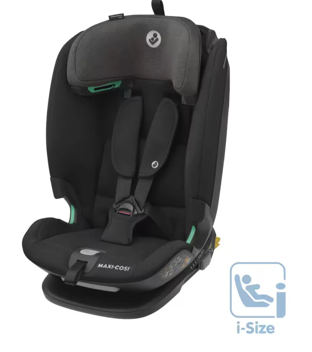 Maxi-Cosi Titan Plus i-Size - authentic black- Autostole 76-150 Cm (15 Mdr.-12 År)