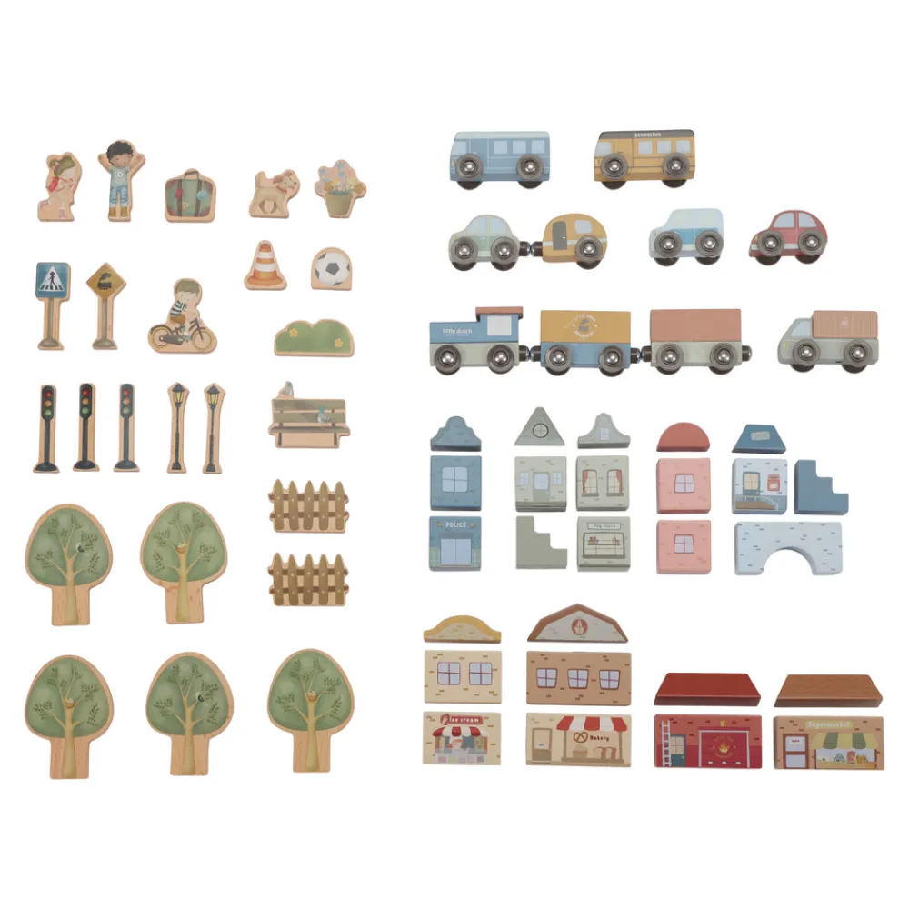 Little Dutch Togbanesæt- Togbaner & Tog