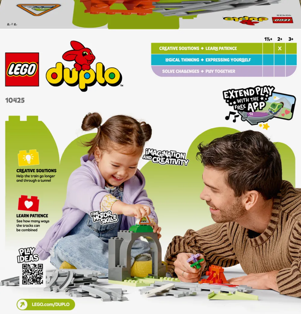 LEGO Duplo Togtunnel og spor – udvidelsessæt 10425- Lego