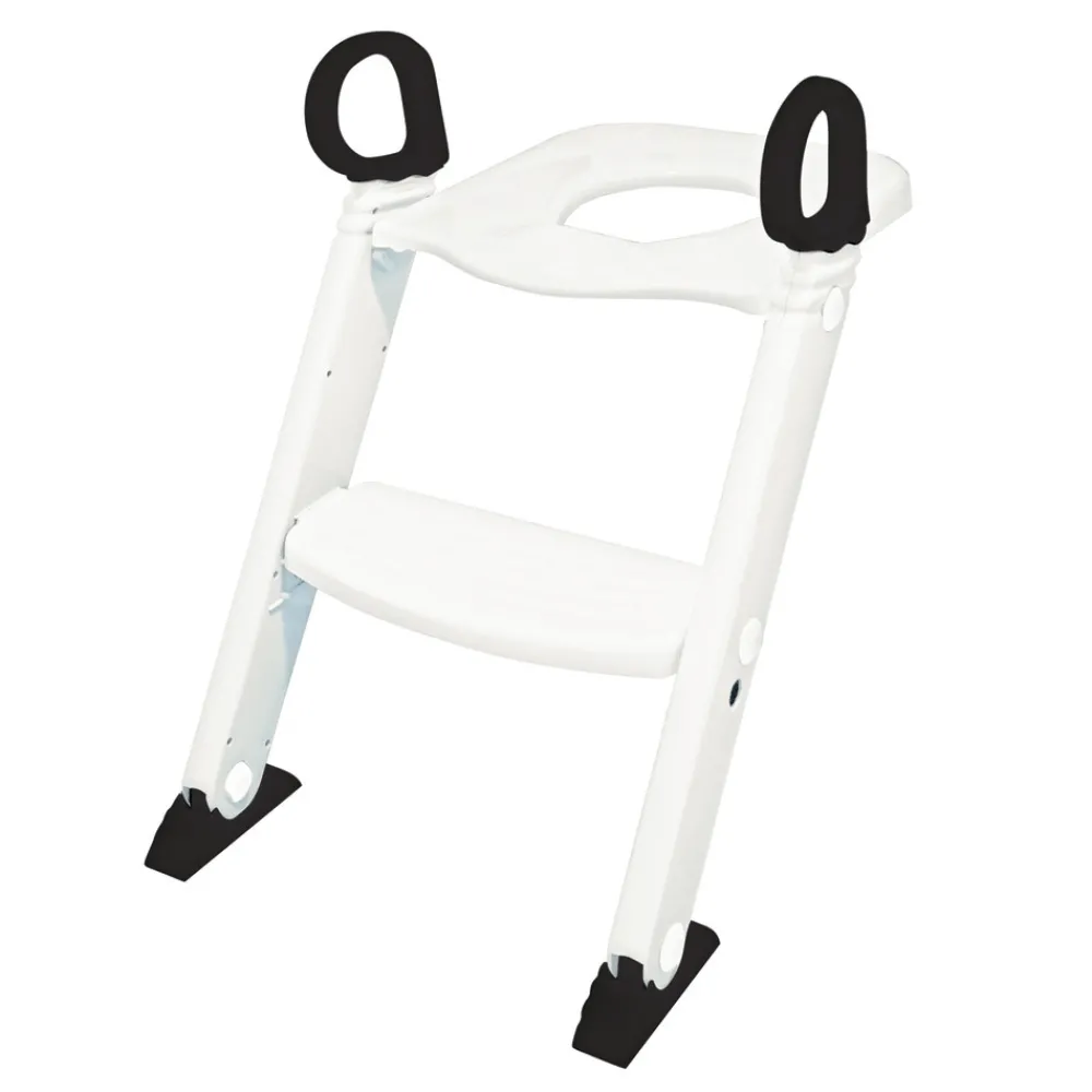 BabyDan Toilettræner med trappe - Hvid- Potter, Toiletsæder & Skamler