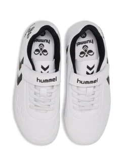 hummel Top star F.G JR - WHITE- Sneakers Med Velcro|Sportstøj