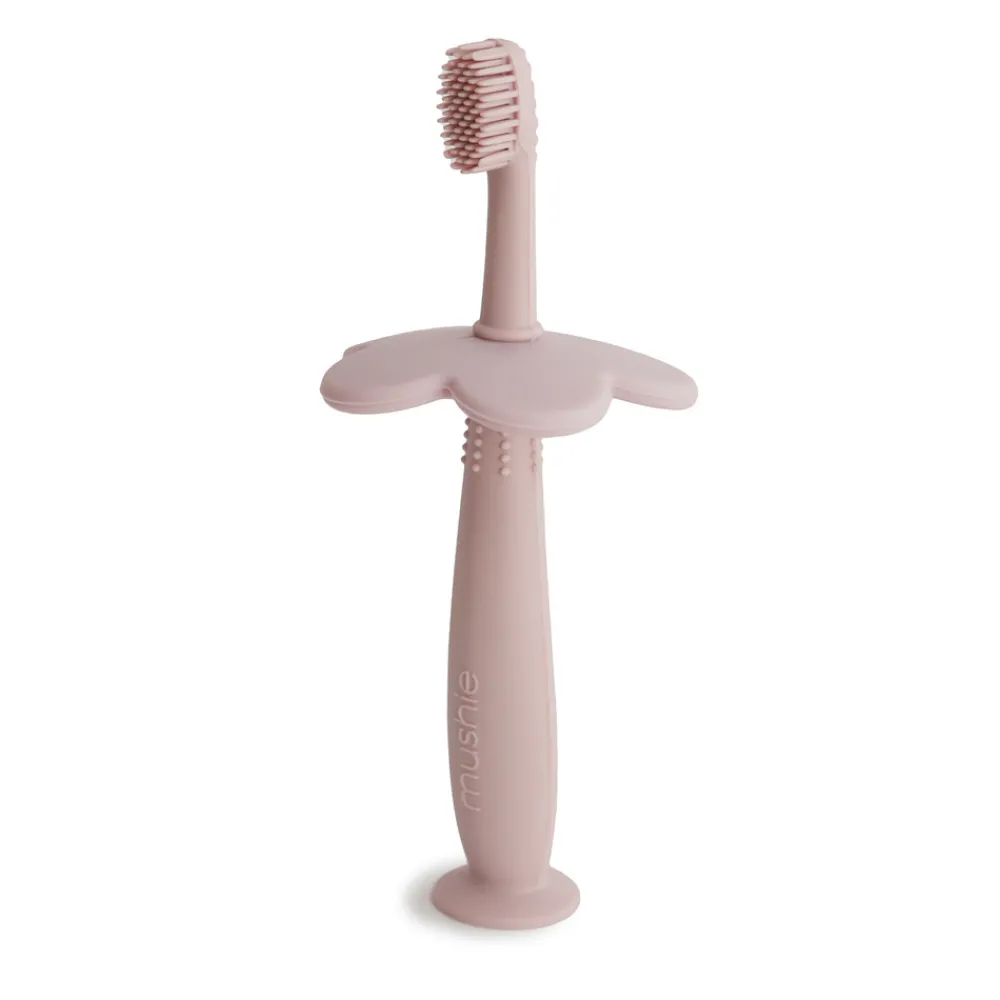 MUSHIE Training Toothbrush - Blush- Plejeartikler Til Baby