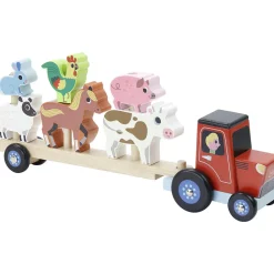 Vilac Traktor med anhænger og stabledyr- Traktorer & Fly