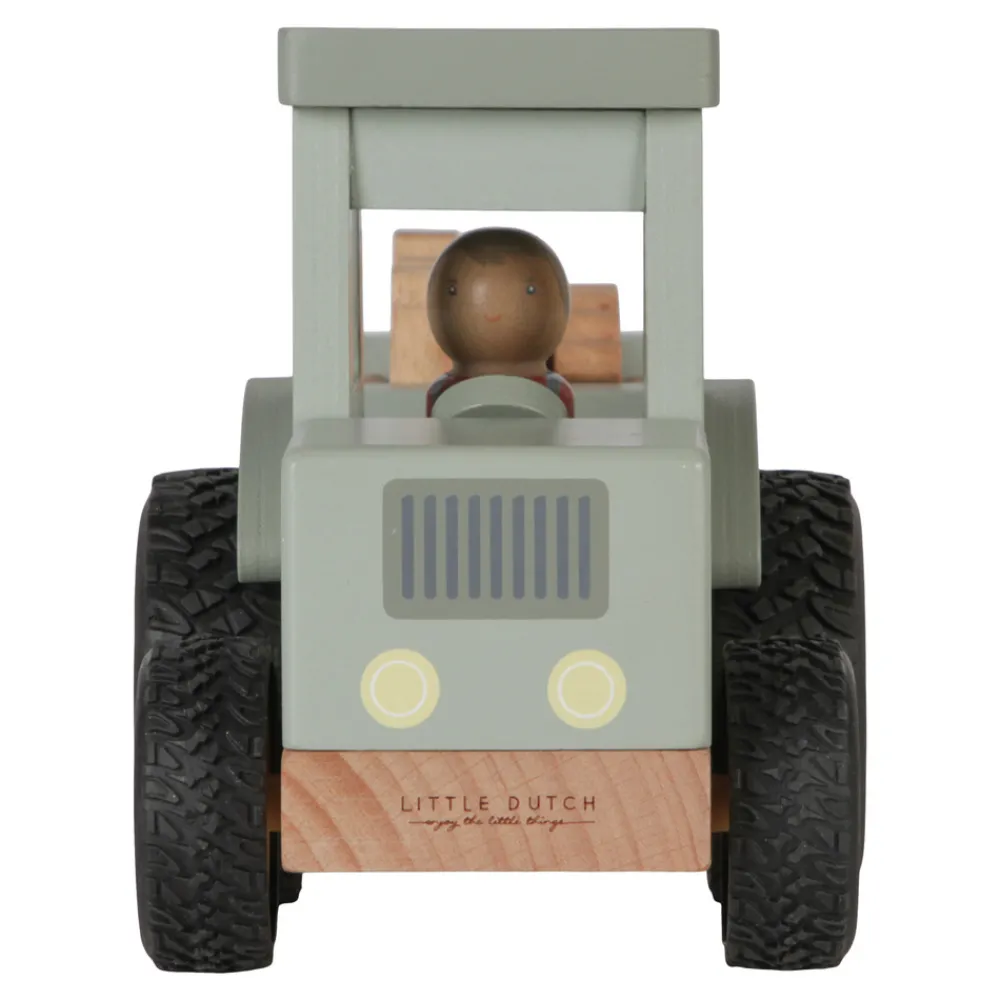 Little Dutch Traktor med trailer- Traktorer & Fly|Trælegetøj