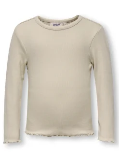 KIDS ONLY Trinny ls oneck top - PUMICESTON- Bluser