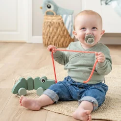 Done By Deer Trækdyr Croco Grøn- Trækdyr