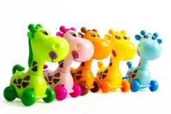Magni Træk-op giraf, assorteret- Aktivitetslegetøj