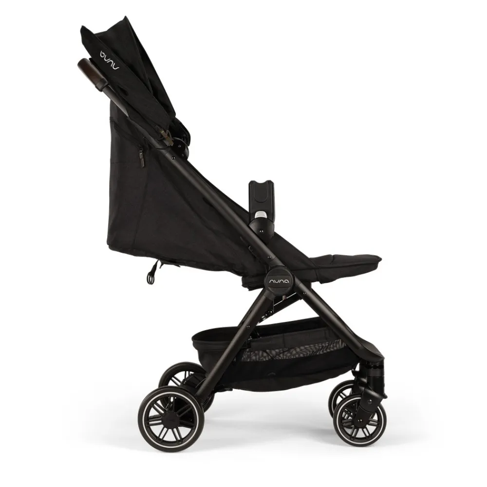 Nuna TRVL - Caviar (2024)- Klapvogne Med Flade Sæder