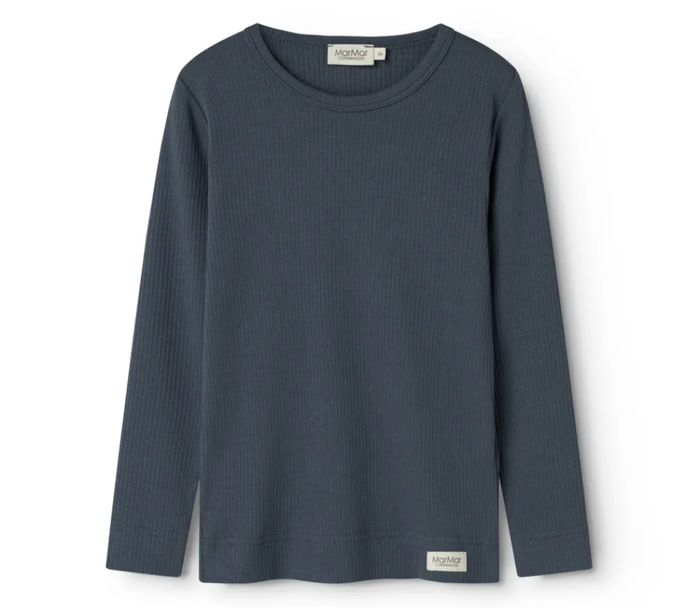 MarMar Copenhagen T-shirt, langærmet - Blue- T-Shirts & Toppe|Bluser
