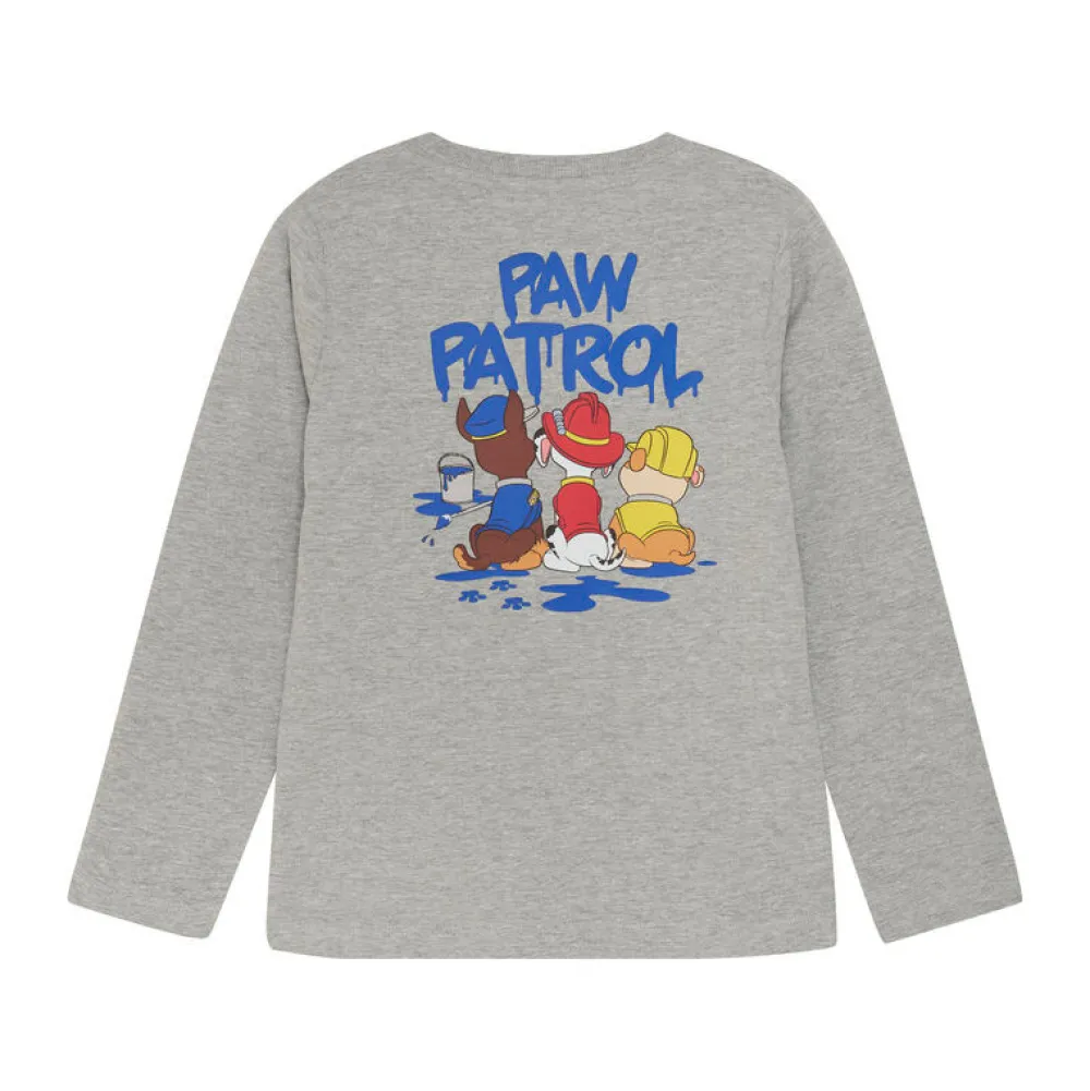 Minymo T-shirt langærmet - Grey Melange- Bluser