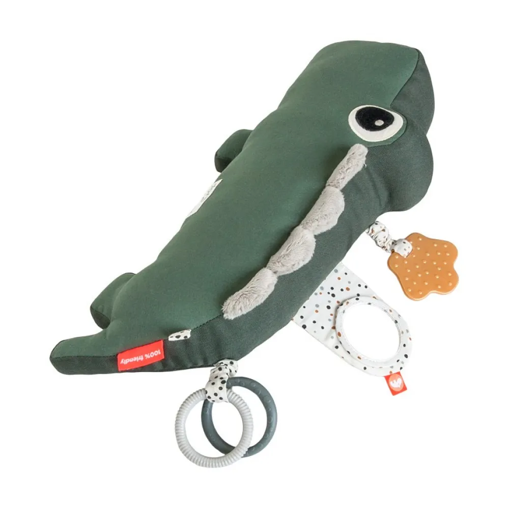 Done By Deer Tummy time aktivitetslegetøj - Croco, Grøn- Aktivitetslegetøj