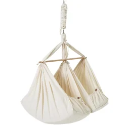 MEMBANTU Tvillinge slyngevugge natur-Børn Slyngevugger