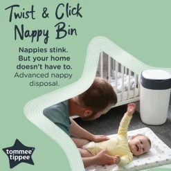 Tommee Tippee Twist&Click blespand - hvid- Pusleudstyr Diverse