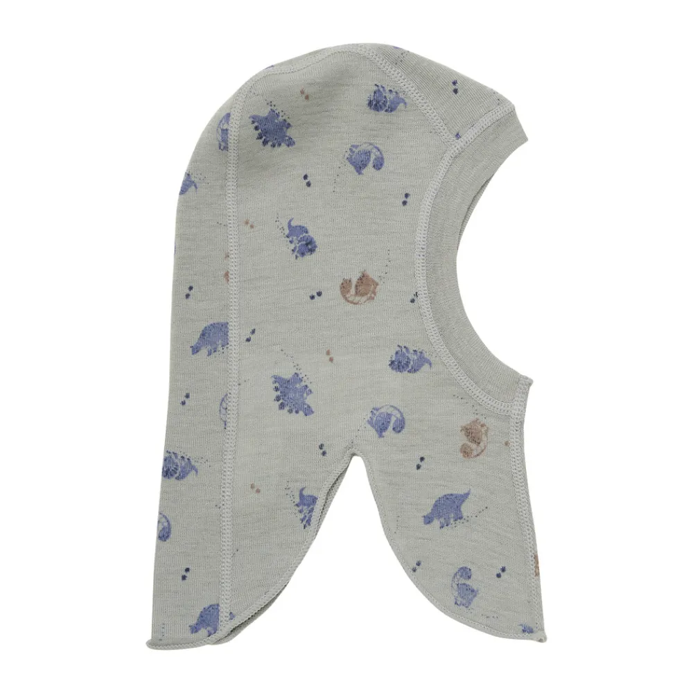 BeKids Uld Balaclava - Aop - 9709- Elefanthuer & Huer|Uldhuer, Uldvanter & Uldfutter