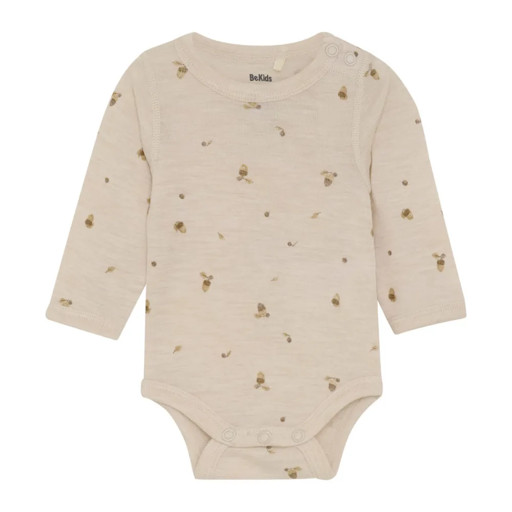 BeKids Uld Body Langærmet - Aop - 2020- Uldbodyer|Bodystocking Langærmet