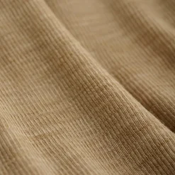 BeKids Uld body langærmet body - solid - Light Camel Melange- Bodystocking Langærmet|Uldbodyer