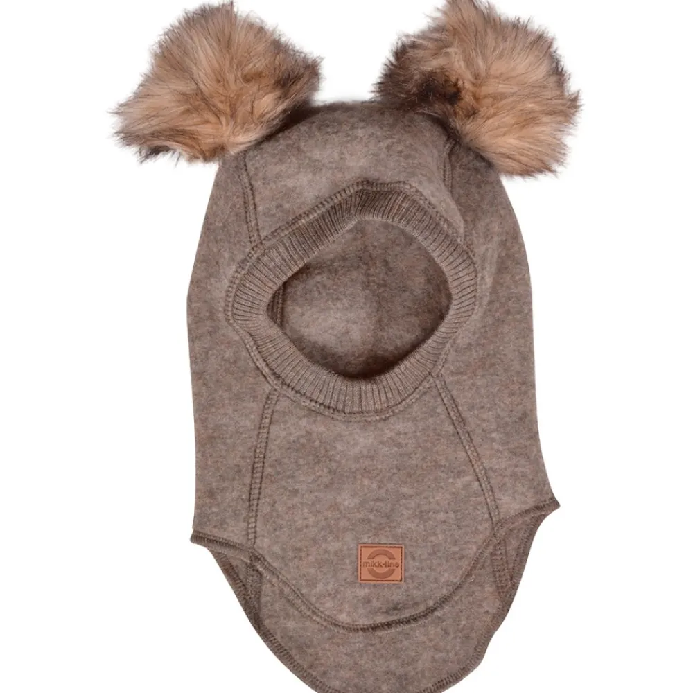 Mikk-Line Uld elefanthue med pom pom - Melange Denver- Elefanthuer & Huer|Uldhuer, Uldvanter & Uldfutter