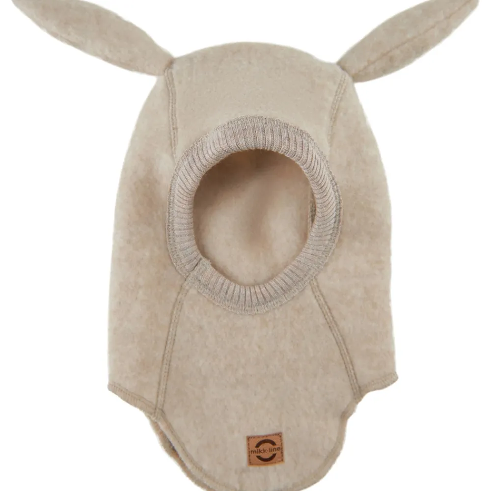 Mikk-Line Uld elehanthue med kaninører - Melange Offwhite- Elefanthuer & Huer|Uldhuer, Uldvanter & Uldfutter