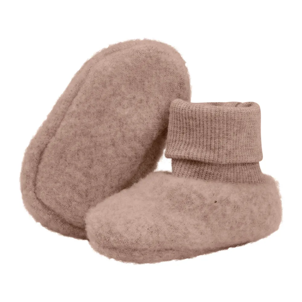 HUTTEliHUT Uld Fleece Footies - Mahogany rose- Overtræksfutter|Uldhuer, Uldvanter & Uldfutter