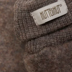 HUTTEliHUT Uld Fleece Vanter - Brown melange- Luffer & Vanter