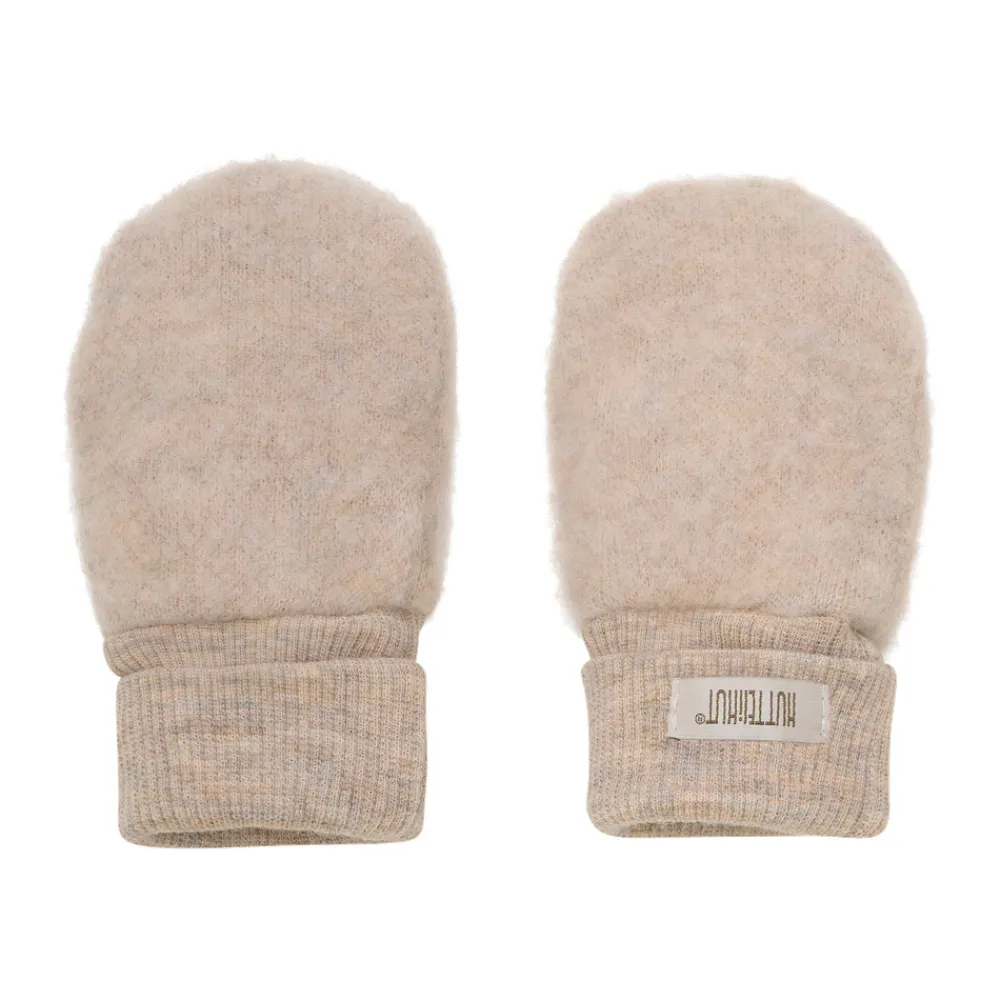 HUTTEliHUT Uld Fleece Vanter - Camel melange- Luffer & Vanter