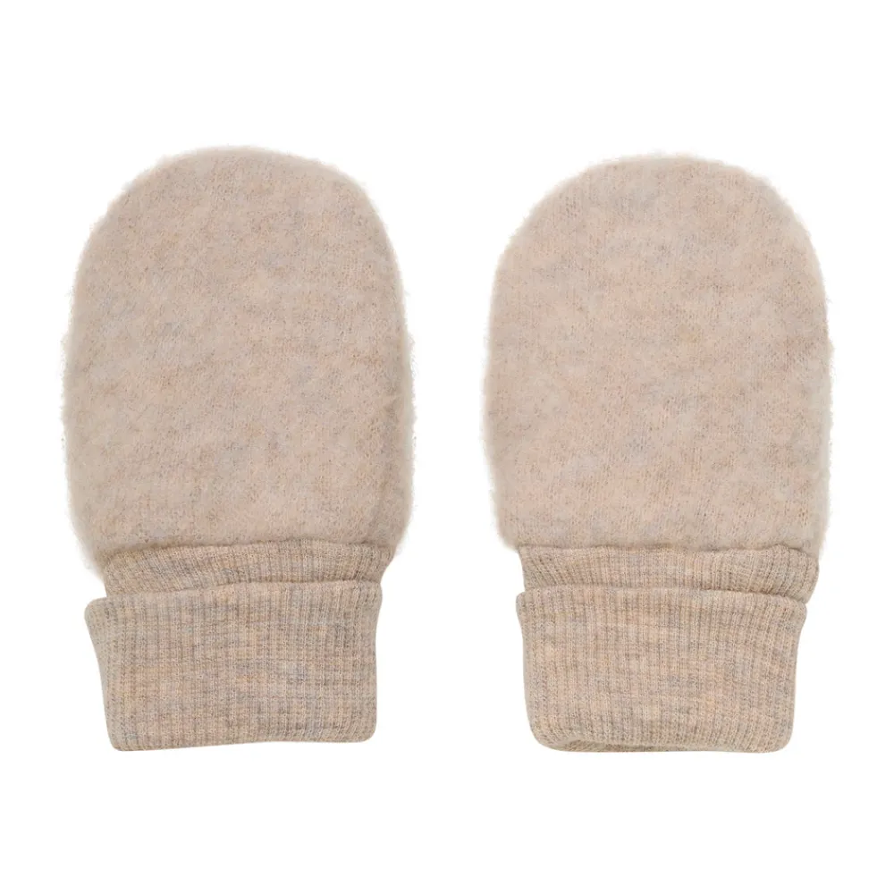 HUTTEliHUT Uld Fleece Vanter - Camel melange- Luffer & Vanter