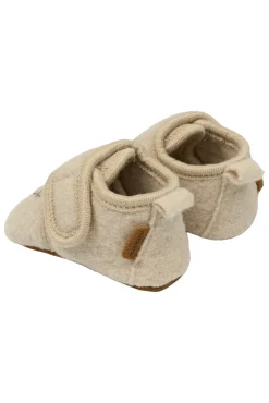 Mikk-Line Uld Hjemmesko m. Boderi - Off White- Hjemmesko