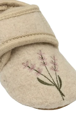 Mikk-Line Uld Hjemmesko m. Boderi - Off White- Hjemmesko