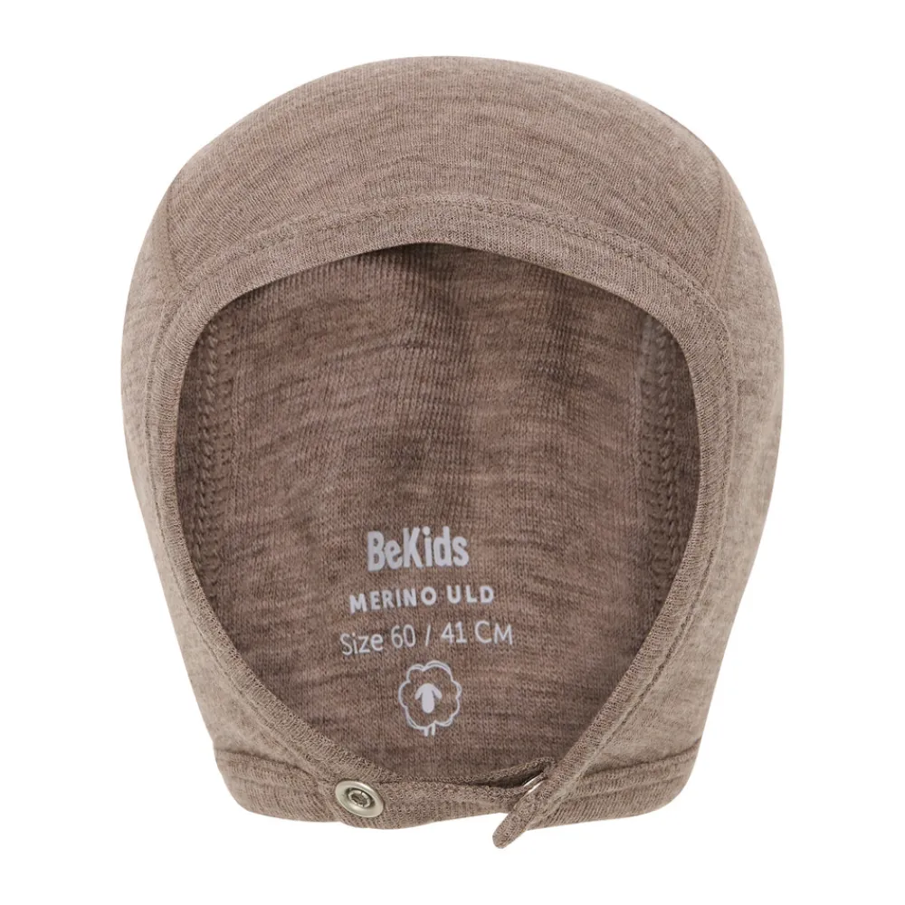 BeKids Uld hue - solid - Leafless Tree Melange- Babyhjelme|Uldhuer, Uldvanter & Uldfutter