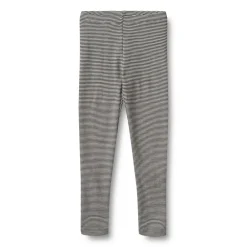Wheat Uld leggings Agi - Navy Stripe- Uldunderdele|Leggings