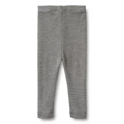 Wheat Uld Leggings Agi - Navy Stripe- Uldunderdele|Leggings