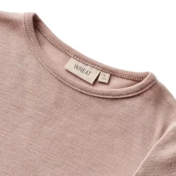 Wheat Uld t-shirt ls Alfie - Dry Rose- Bluser|Uldoverdele
