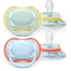 Philips Avent Ultra air soother, 0-6 m, lysegrøn/lyseblå- Sutter