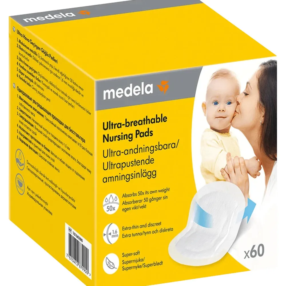 Medela Ultra-åndbare ammeindlæg, 60 stk- Ammeindlæg/Ammebrikker